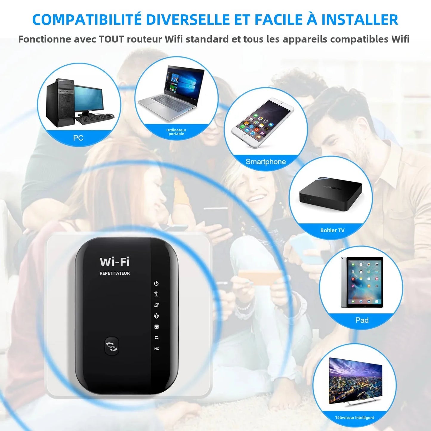 Boostez Votre Connexion Internet avec Notre Booster Wi-Fi Puissant !