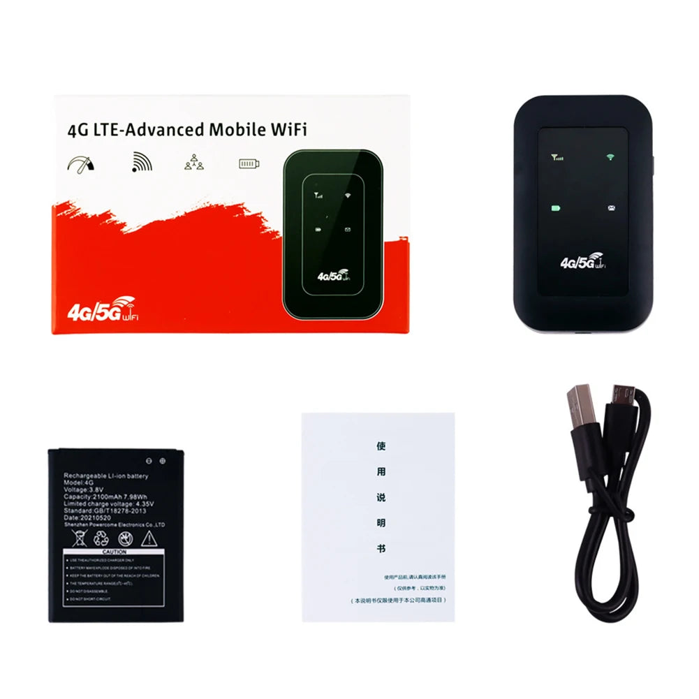 4G LTE Router 150Mbps WiFi Repeater Signal Amplifier Network Expander Mobile Hotspot Pocket Wireless Mifi Modem SIM Card Slot