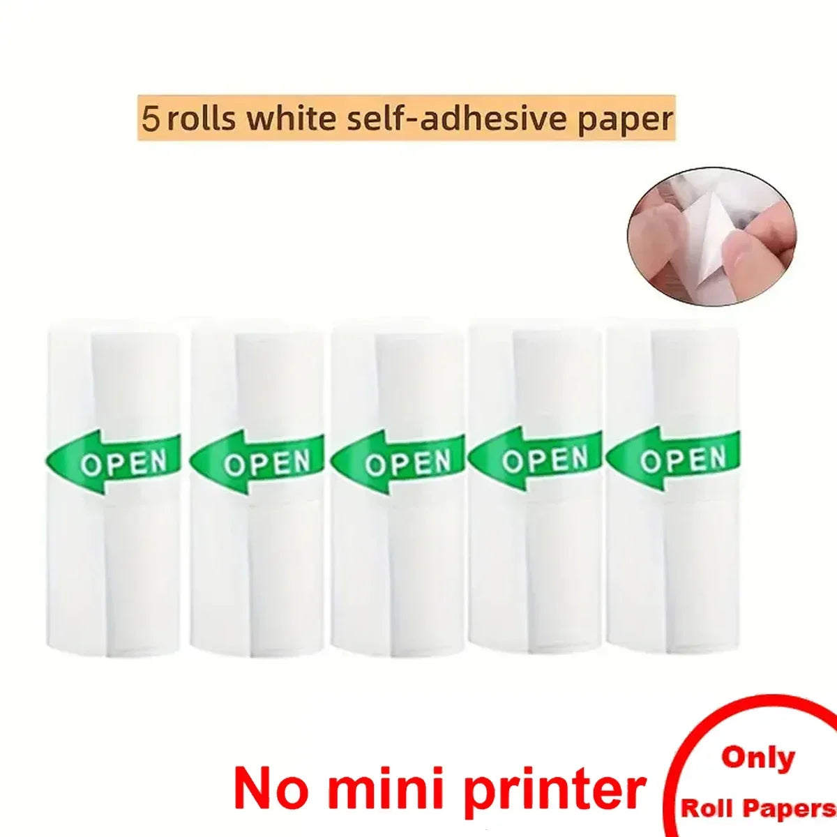 Mini Printer, Portable Thermal Printer, Inkless Sticker Maker, Free Cut Small Pocket Printer for Pictures, Photos, Journals